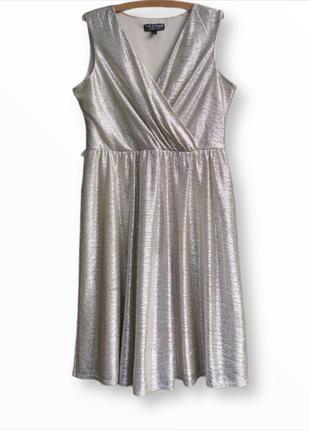 Нарядное красивое платье серебро dorothy perkins