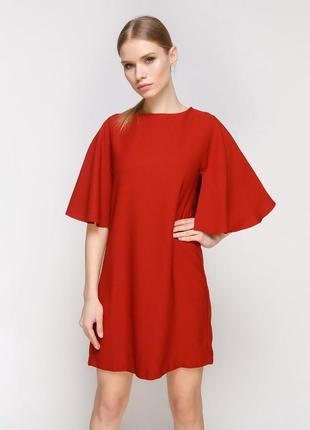 Красное платье свободного покроя р с