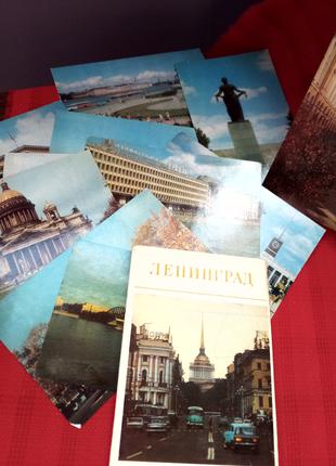 Набор открыток  "Ленинград"-винтаж ссср 1977г открытка