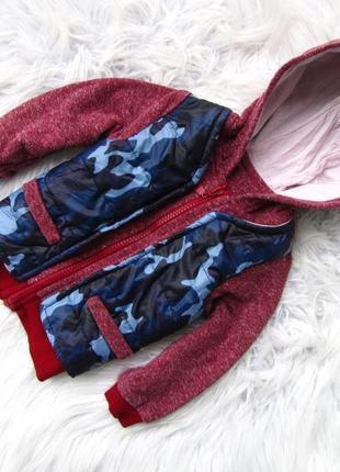 Стильная теплая кофта свитер  реглан   с капюшоном sportswear