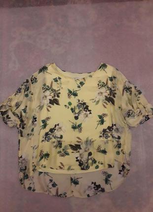Стильная шёлковая свободная блузка италия new collection