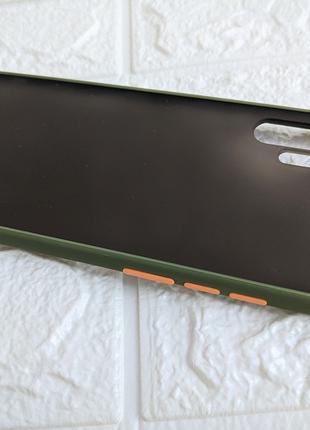 Противоударный матовый чехол для Samsung Galaxy Note 10 Plus Хаки