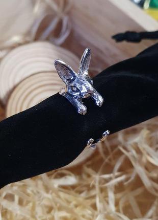 Кольцо кролик, заяц, оригинальное кольцо