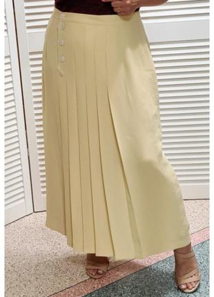 Красивая желтая длинная юбка l'anglaise