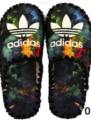 Чоловічі фетрові капці ручної роботи «Adidas original» Тапочки...