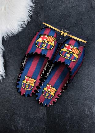 Фетрові чоловічі капці ручної роботи «FCB» Barcelona (Барселон...
