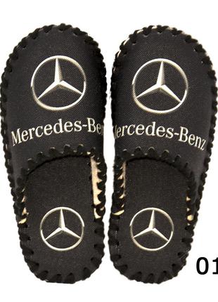 Мужские фетровые тапочки "Mercedes-Benz" (Мерседес-Бенц), ручн...