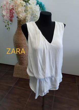 Ассиметричная блуза майка zara из последних коллекций