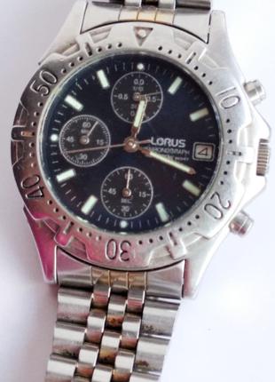 Чоловічі наручні годинники Lorus, Chronograph, 50 метрів