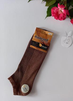 Мужские носки шоколадного цвета kardesler modal размер 40-46