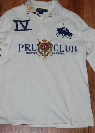 Коллекционная рубашка регбийка polo prl club dual match mercer...