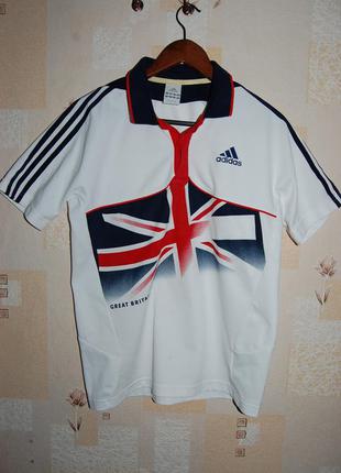 Футболка, рубашка -поло adidas great britain, оригинал, на 52 ...