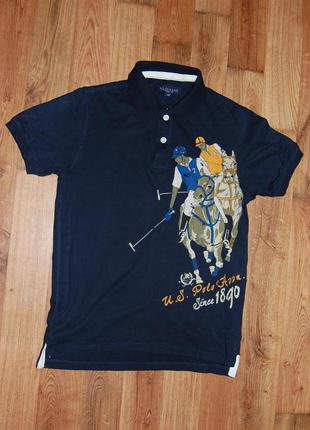 Футболка рубашка uspa us polo assn denim, оригинал, на 50 р-р....