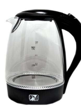 Чайник скляний PROMOTEC PM-810 Чорний