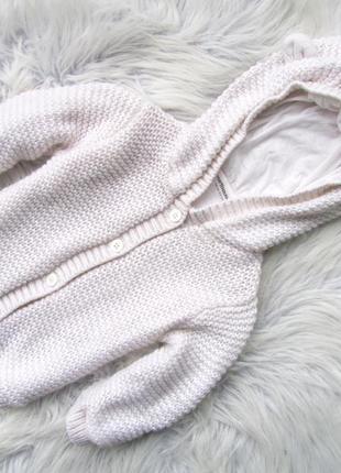 Стильна тепла кофта светр реглан з капюшоном vertbaudet.
