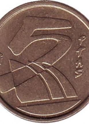 Монета 5 песет. 19.. год, Испания.(Г)