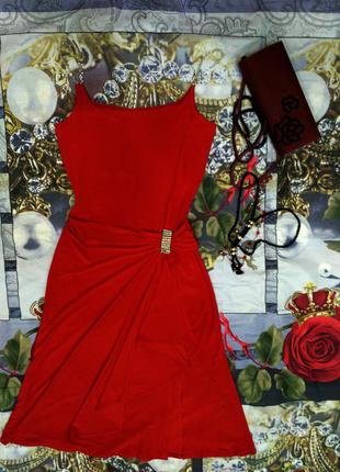 Распродажа!эффектное красное платье из болеро.