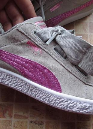 Кроссовки для девушки puma suede heart замш