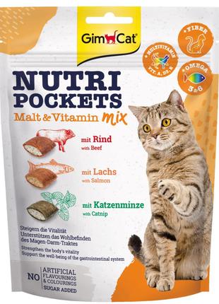 Витаминное лакомство для кошек GimCat Nutri Pockets Мультивита...