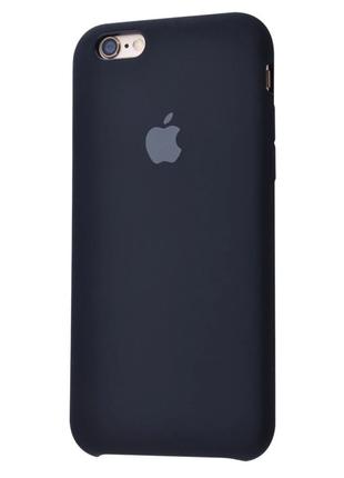 Чехол Silicone case для IPhone 6/6s Black чёрный