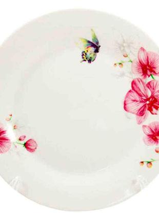 Набор мелких тарелок Interos 17.5 см Орхидея (12 штук) 9901