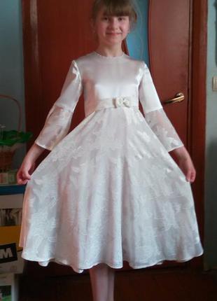 Нарядное платье для девочки 7-11 лет