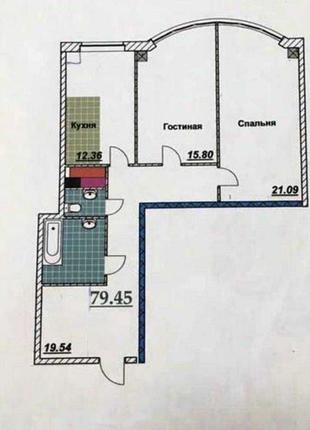 Продам 2 комн квартиру на 13 ст Б. Фонтана