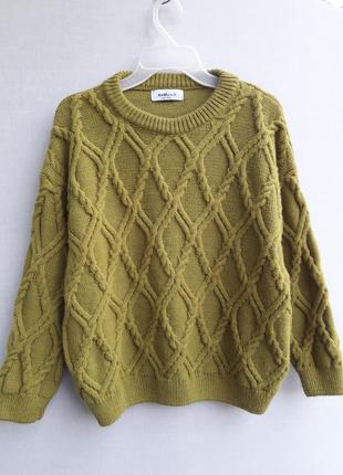 Симпатичный свитер джемпер шерсть/альпака в составе
