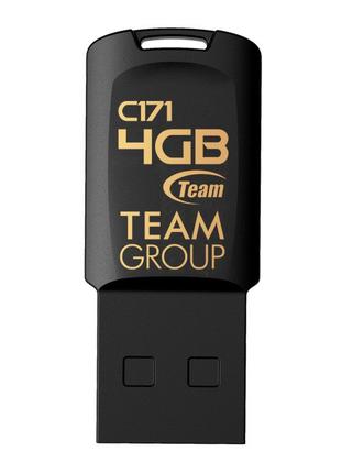Флеш-накопитель USB 4GB Team C171 Black (TC1714GB01)