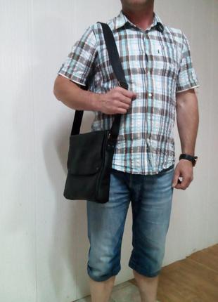 Стильную ,удобную мужскую сумку malko из натуральной кожи