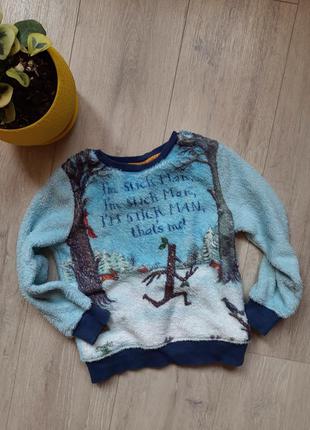 Домашняя пижамная кофта свитер свитшот tu 5-6 лет