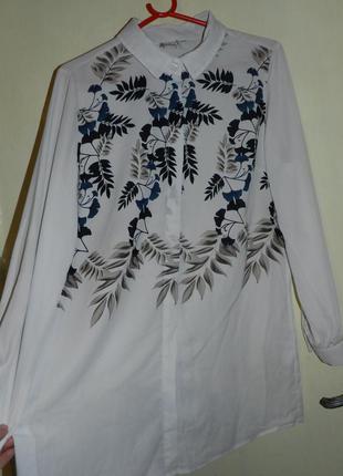 Чудесная,блузка-рубашка в цветочный принт,designers,германия