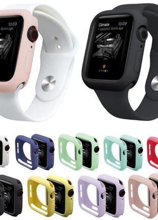 Чехол бампер силиконовый для Apple Watch series 6-1 Эппл вотч