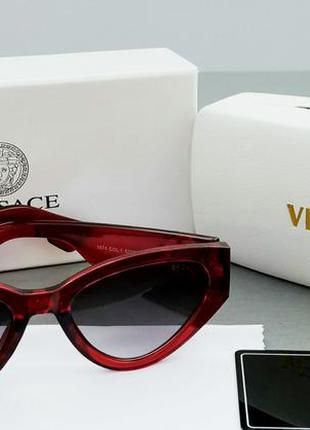 Versace очки женские солнцезащитные красные