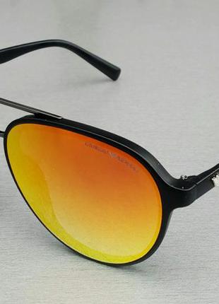 Giorgio armani очки капли унисекс солнцезащитные оранжевые зер...