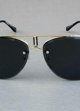 Carrera очки мужские солнцезащитные черные капли в металлическ...