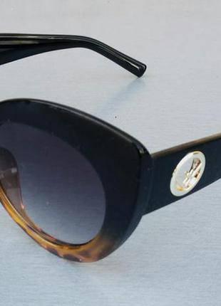 Fendi очки женские солнцезащитные черно коричневые
