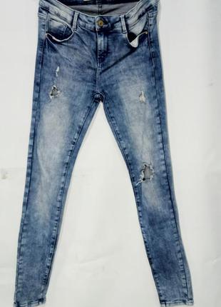 Zara джинсы женские варенка  стретч skinny размер 26