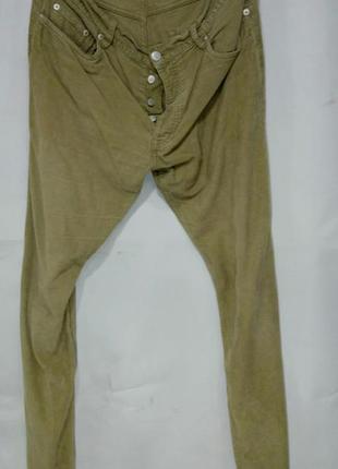 Logg by h&m джинси чоловічі оригінал вельвет бежеві розмір 32/32