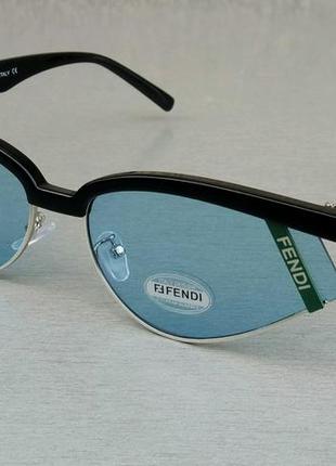 Fendi очки женские солнцезащитные голубые