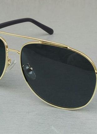 Mercedes benz очки мужские солнцезащитные черные в золотой опр...