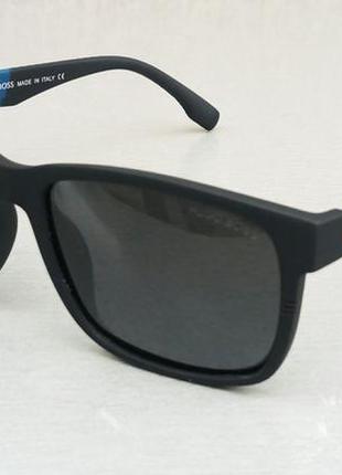 Hugo boss очки мужские солнцезащитные черные с синим поляризир...