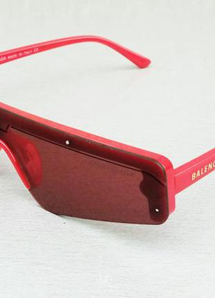 Balenciaga очки женские солнцезащитные узкие красные