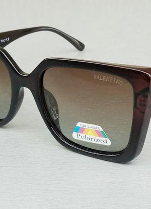 Valentino очки женские солнцезащитные коричневые с градиентом ...