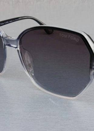 Tom ford очки женские солнцезащитные большие серо розовые поля...