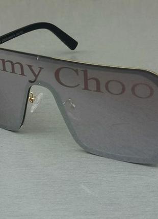Jimmy choo очки маска женские солнцезащитные коричневые с лого...