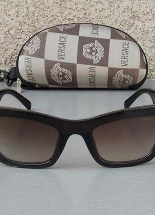 Versace очки женские солнцезащитные темно коричневые