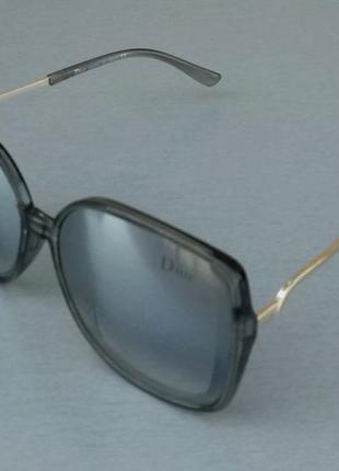 Christian dior очки женские солнцезащитные зеркальные металлик