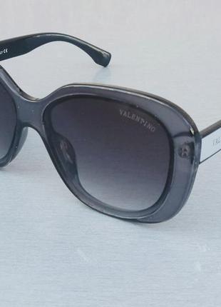 Valentino очки женские солнцезащитные большие серые
