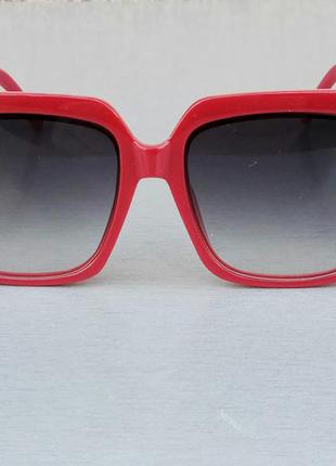 Louis vuitton очки женские солнцезащитные большие красные с гр...